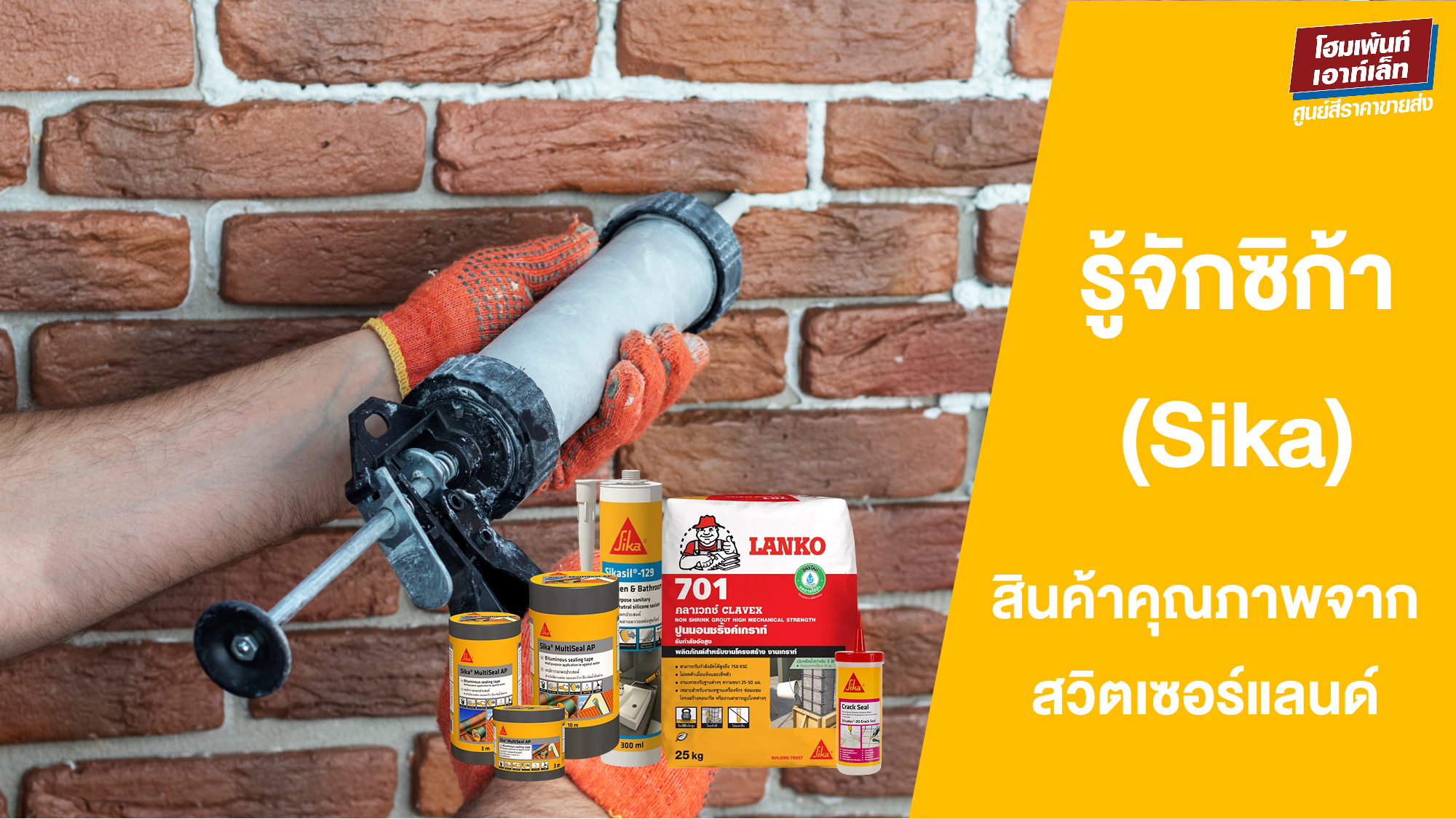 ซิก้า เคมีภัณฑ์ (Sika) คืออะไร? แนะนำผลิตภัณฑ์ซิก้า กันซึม ยาแนว และอีพ็อกซี่คุณภาพจากสวิตเซอร์แลนด์