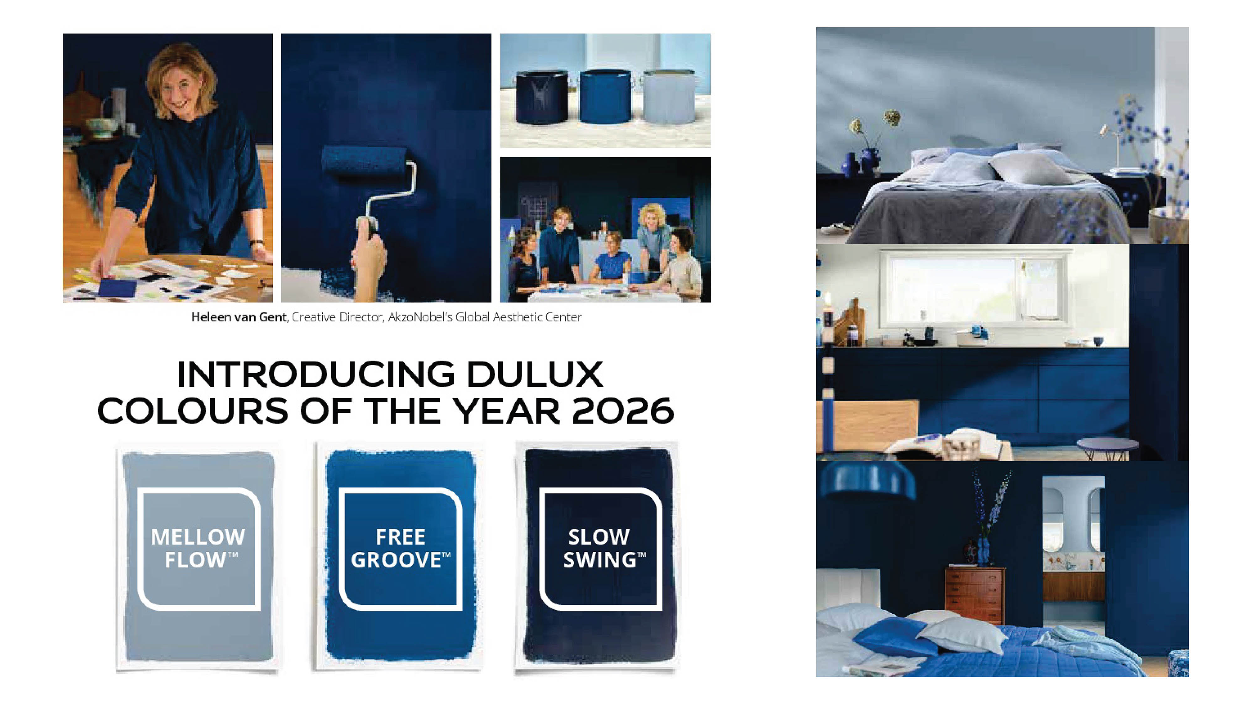 สีแห่งปี 2026 จากสีดูลักซ์ Dulux เปิดมิติใหม่ของการตกแต่งบ้านด้วย “The Rhythm of Blues”