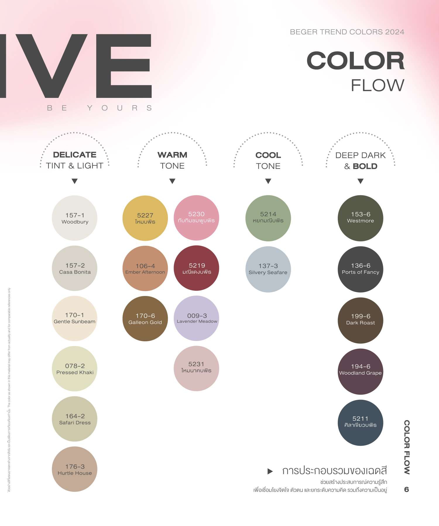เบเยอร์ เทรนด์ คัลเลอร์ ปี 2024 BEGER TREND COLORS 2024 Catalog