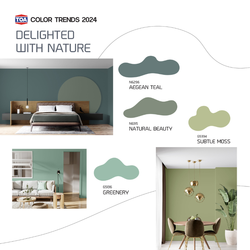 Toa ทีโอเอ เทรนสีประจำปี Colour Trend 2024