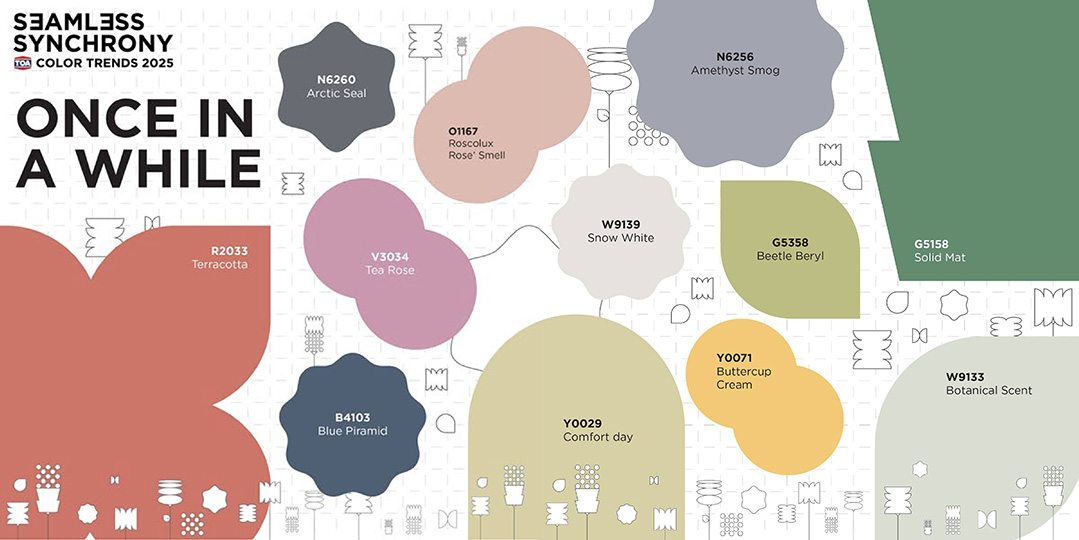 Toa ทีโอเอ เทรนสีประจำปี Colour Trend 2025